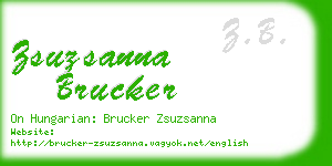 zsuzsanna brucker business card